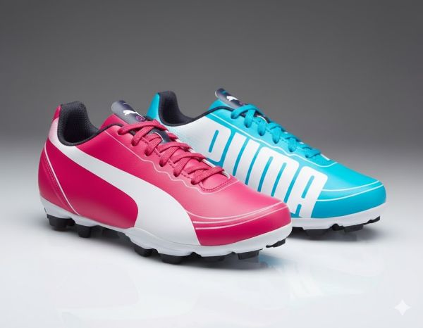 صورة حذاء رجالي شوز احمر * شوز ازرق سماوي (puma)