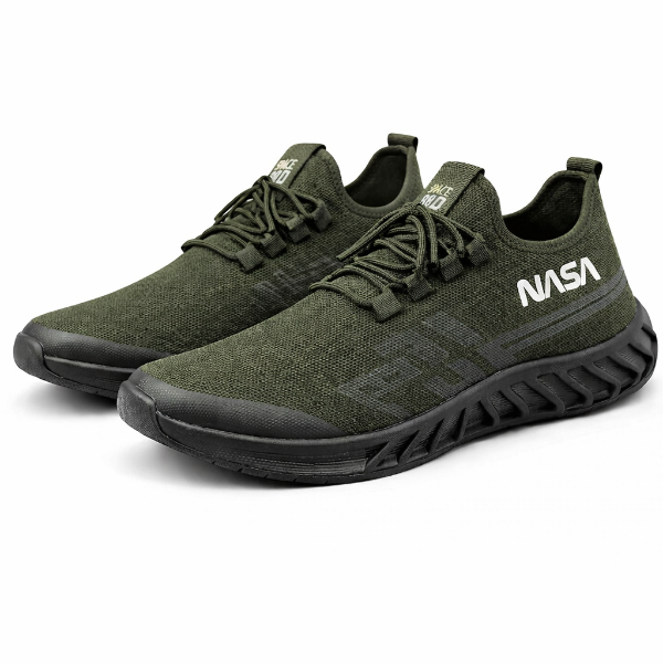 صورة احذية اخضر غامق في رصاصي ناسا