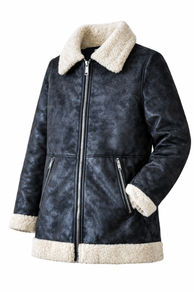 صورة جاكيت رجالي أسود وأبيض (Koton)