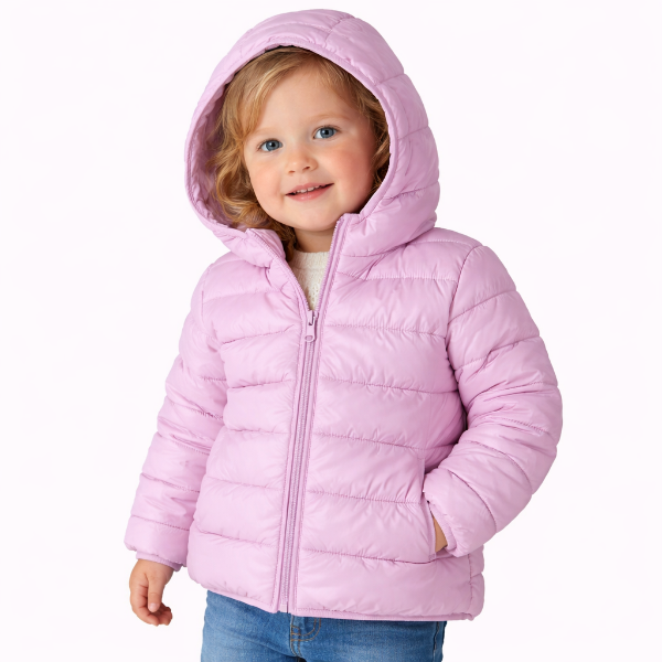 صورة جاكت اطفالي كاجوال موف فاتح ناعم