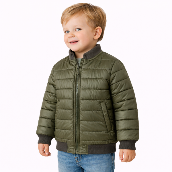 صورة جاكت اطفالي كاجوال  زيتي  كوتون