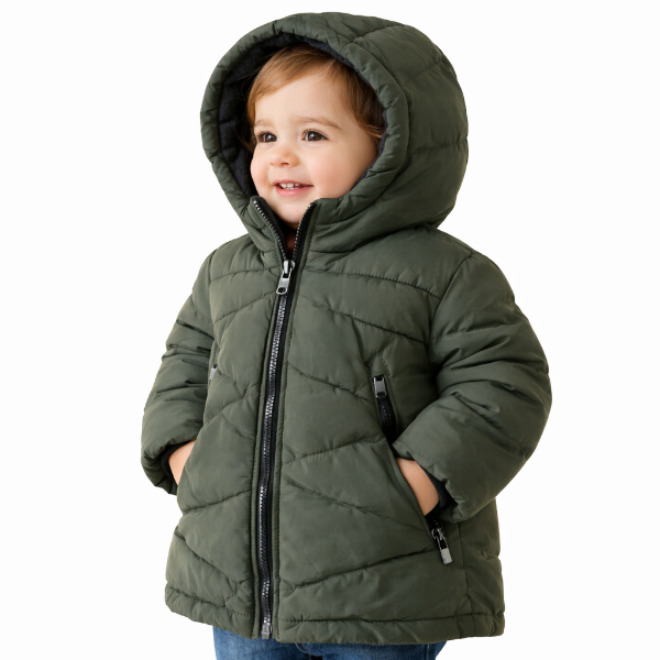 صورة جاكت اطفالي كاجوال  زيتي  كوتون