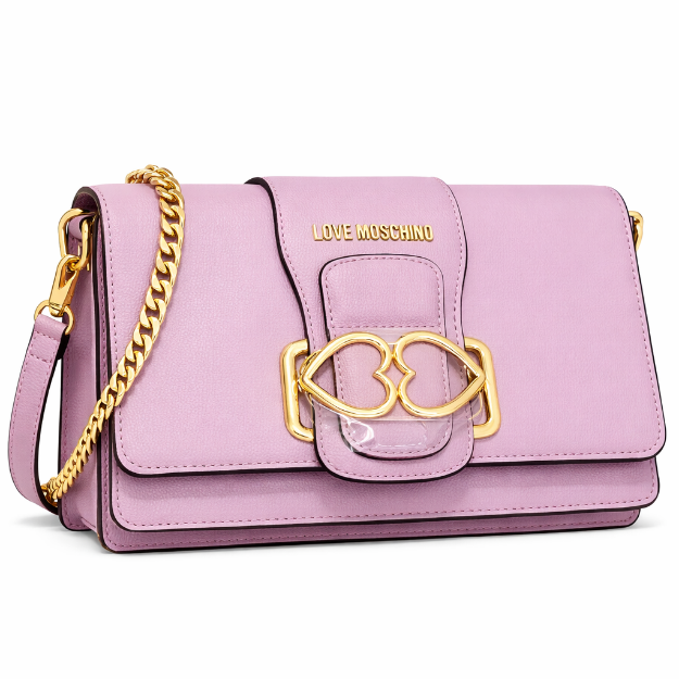 صورة حقيبة إيطالية لافندر للنساء (LOVE MOSCHINO)