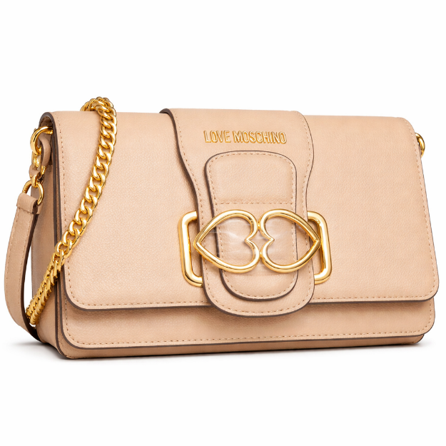 صورة حقيبة إيطالية بيج للنساء (LOVE MOSCHINO)