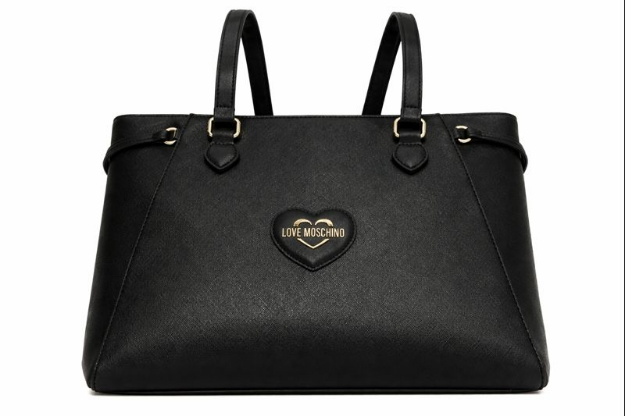 صورة حقيبة إيطالية سوداء للنساء (LOVE MOSCHINO)
