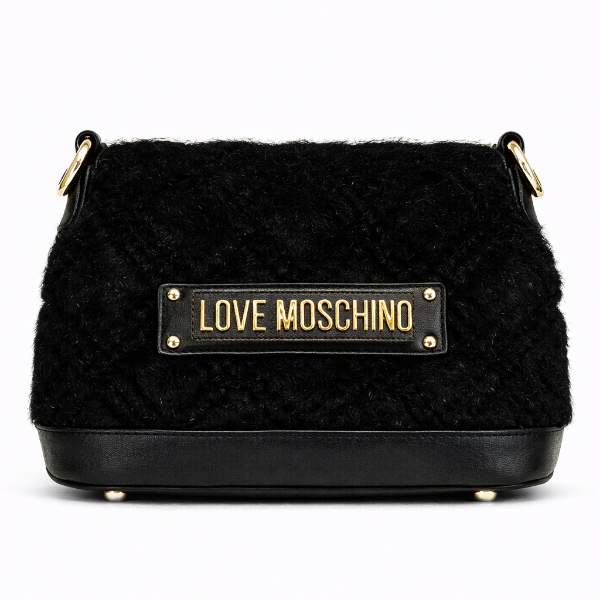 صورة حقيبة إيطالية سوداء للنساء (LOVE MOSCHINO)