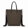 صورة حقيبة يد نسائي إيطالية بلون بني منسوج (Alex Max)