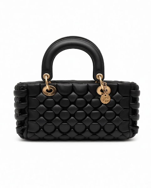 صورة حقيبة ايطالية سوداء مفحمة للنساء (ALEX MAX)