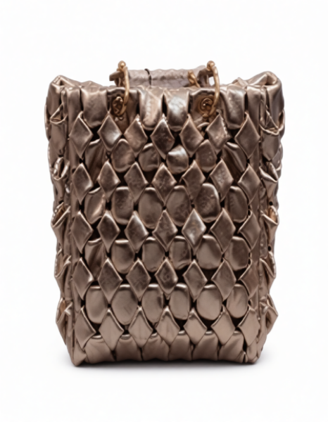 صورة شنطه يد نسائي ALEX MAX لون ذهبي