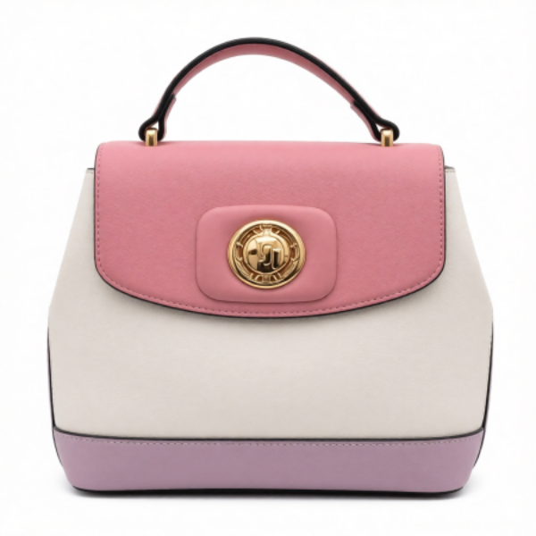 صورة حقيبة ايطالية وردي نسائي (ALEX MAX)