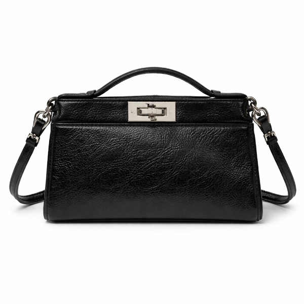 صورة حقيبة ايطالية سوداء نسائي (ALEX MAX)