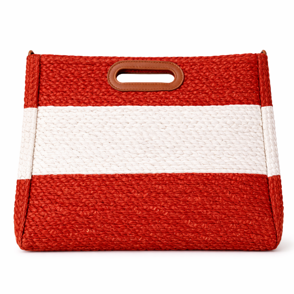 صورة حقيبة ايطالية بيضاء في حمراء نسائي (ALEX MAX)