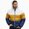 صورة جاكيت رجالي أبيض وأصفر خردلي وأزرق كحلي (Koton)