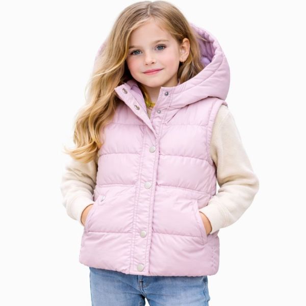 صورة جاكت بناتي كاجوال وردي فاتح (Koton)