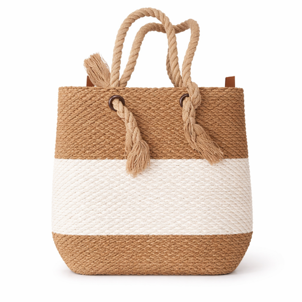 صورة شنطه يد نسائي ALEX MAX لون بني*ابيض