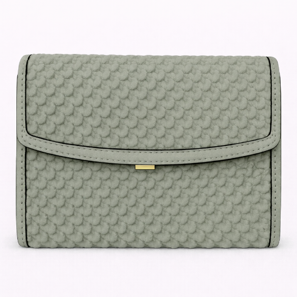 صورة حقيبة ايطاليه اخضر مائل للرمادي نسائي (ALEX MAX)