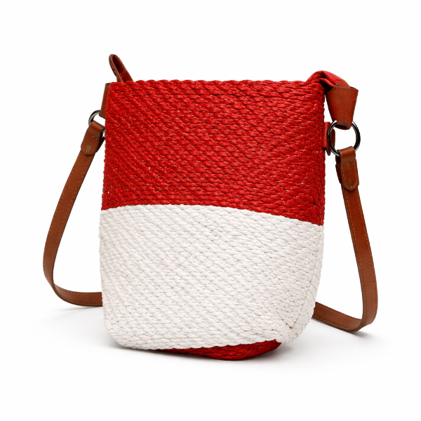 صورة حقيبة ايطالية ابيض في احمر نسائي (ALEX MAX)