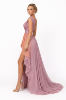 صورة فستان سهرة طويل بلون وردي  متدرج(GUESS)
