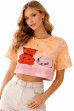 Picture of Orange Tie-Dye Casual Top (GUESS)