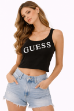 صورة بلوزة سوداء قصيرة(GUESS)