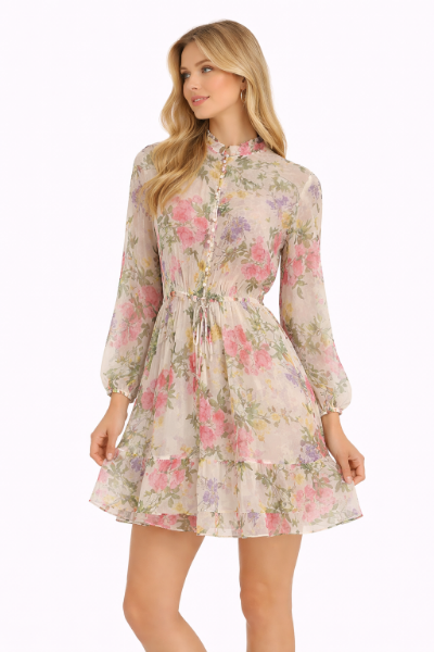 صورة فستان شيفون مشجر(Guess)