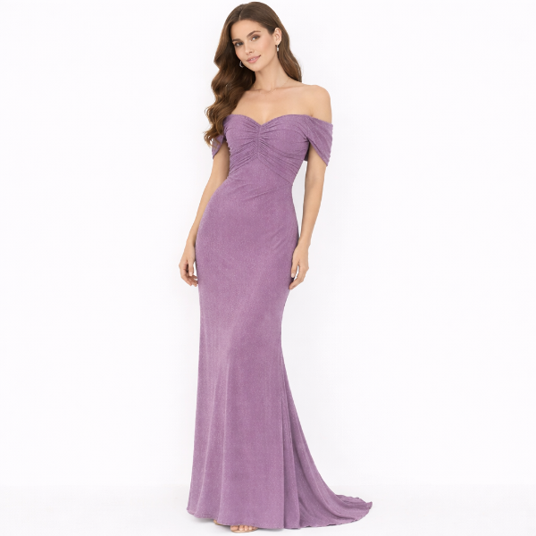 صورة فستان حريمي بنفسجي  (Hanita)