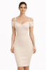 Picture of Ribbed midi cold-shoulder dress (Guess)