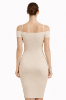 Picture of Ribbed midi cold-shoulder dress (Guess)