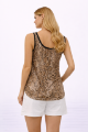 Picture of Shimmery snakeskin print sleeveless blouse (Hanita)