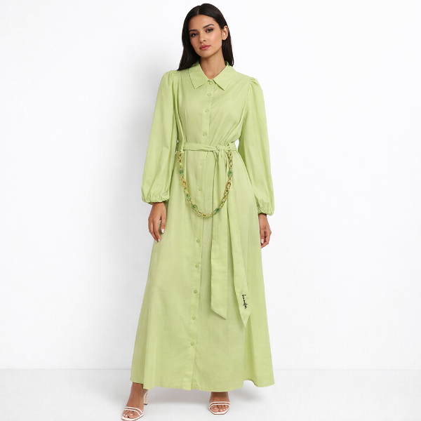 صورة فستان حريمي اصفر  (Hanita)