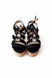 Picture of Beaded black wedge, boho-chic flair (MGTN)