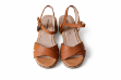 Picture of Tan comfortable block heel sandals (Mariamare)