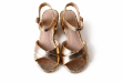 Picture of metallic gold platform sandals (Mariamare)