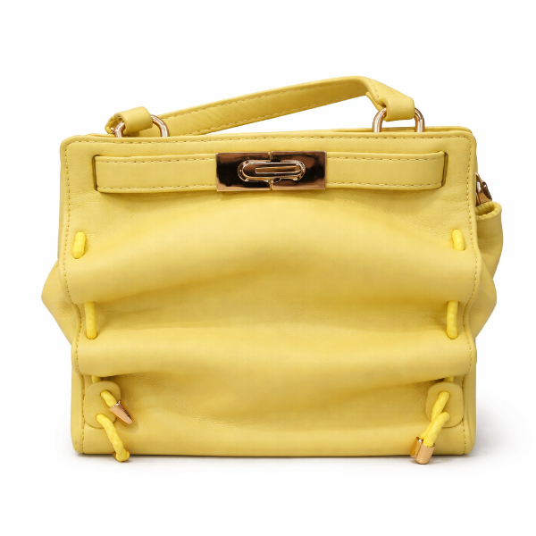صورة حقيبة ايطالية صفراء للنساء (ALEX MAX)