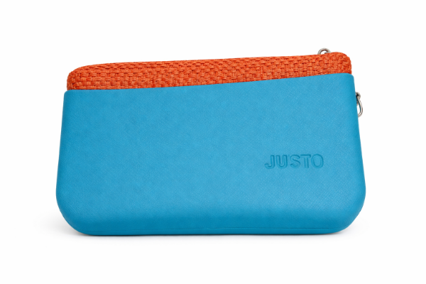 صورة حقيبة إيطالية ازرق*برتقالي  للنساء (JUSTO)