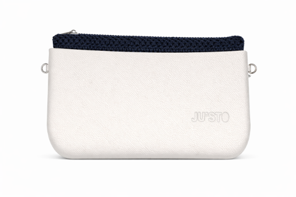 صورة حقيبة إيطالية ابيض * ازرق غامق للنساء (JUSTO)