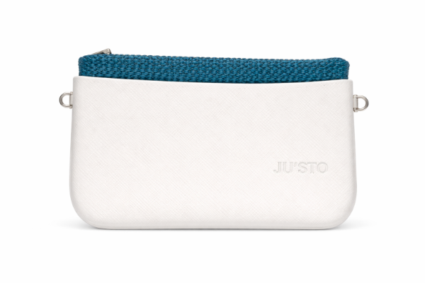 صورة حقيبة إيطالية ابيض * ازرق فاتح للنساء (JUSTO)