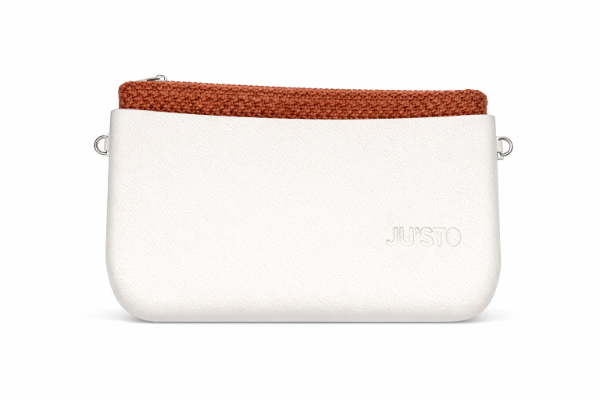 صورة حقيبة إيطالية ابيض *احمر منقّطة للنساء (JUSTO)