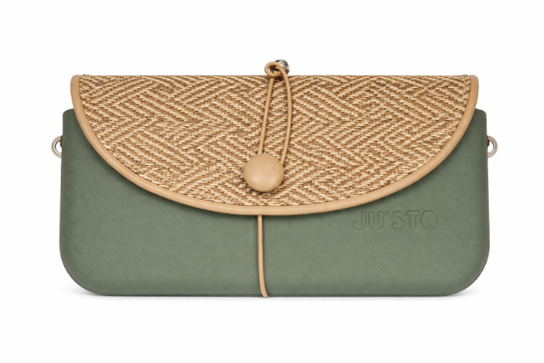 صورة حقيبة إيطالية خضراء * بني للنساء (JUSTO)