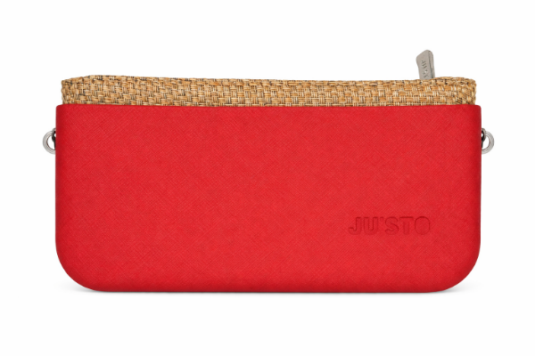 صورة حقيبة إيطالية احمر*بني للنساء (JUSTO)