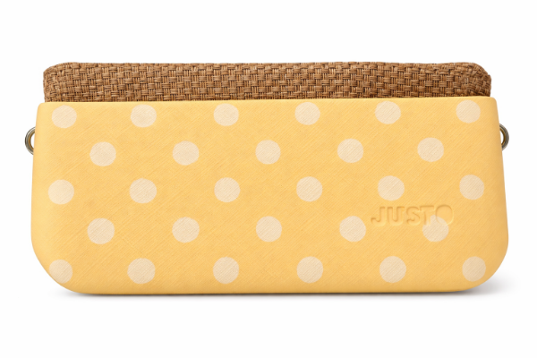 صورة حقيبة إيطالية اصفر منقط * بني للنساء (JUSTO)