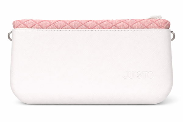 صورة حقيبة إيطالية ابيض * وردي للنساء (JUSTO)