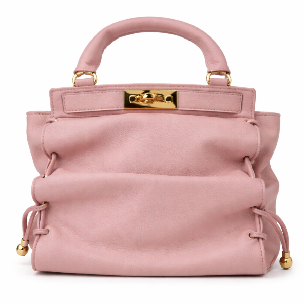 صورة حقيبة ايطالية وردي نسائي (ALEX MAX)