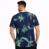 صورة تيشيرت كحلي بنقشة نخل استوائية (IN SIDE)