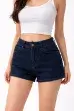 Picture of Women’s Dark Blue Denim Shorts (inside)