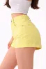 صورة شورت جينز حريمي أصفر فاتح (inside)