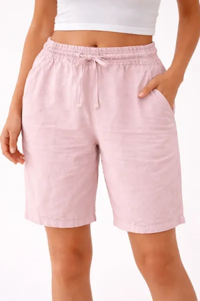 صورة شورت حريمي كتان (Inside)