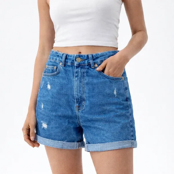 صورة شورت جينز أزرق  (INSIDE)