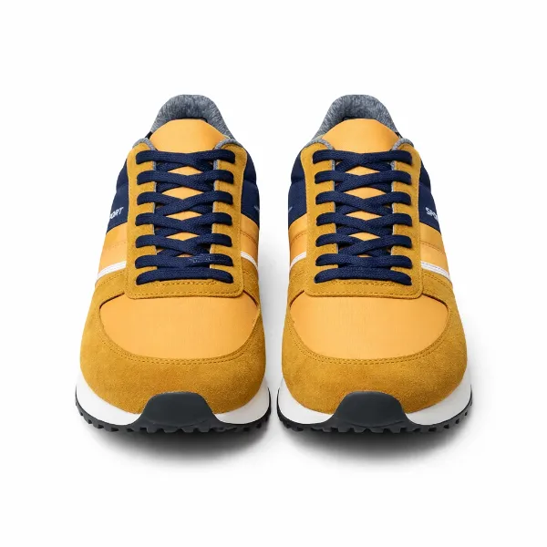 صورة حذاء رياضي رجالي أصفر كحلي (inside)