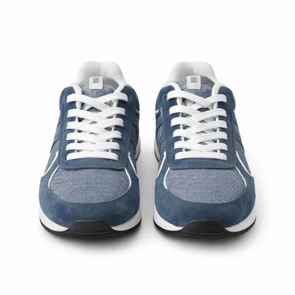 صورة حذاء رياضي رجالي أزرق رمادي (inside)